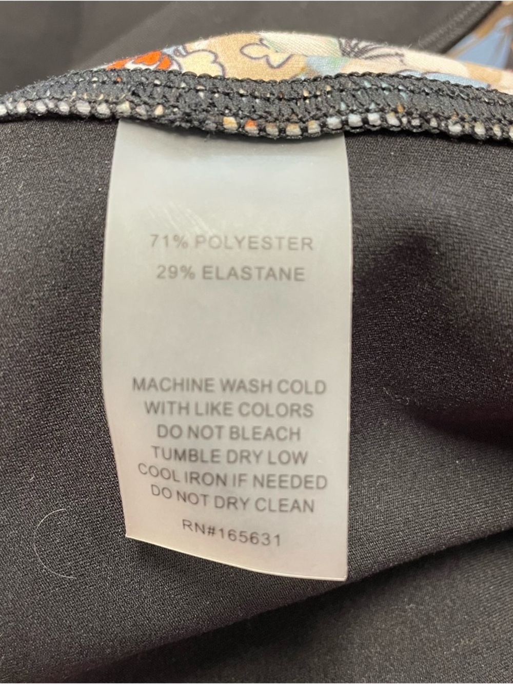 Johnny Was black floral leggings size medium - Picture 6 of 6